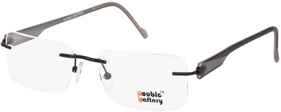 

DOUBLE BATTERY Rimless Square Frame(52 mm