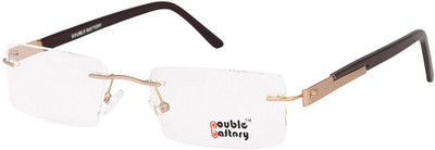 

DOUBLE BATTERY Rimless Square Frame(52 mm