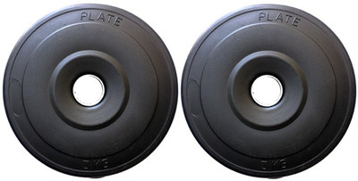 

GB PAIR OF 3 KG PVC Black Weight Plate(6 kg)