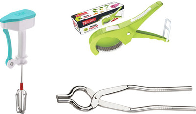 

Nestwell BLENDER WITH MULTI VEG CUTTER WITH PINCER Blender WITH Multi VEGeg. Cutter WITH Pincer Multicolor Kitchen Tool Set(Multicolor)