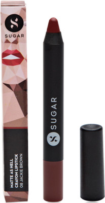 

Sugar MATTE AS HELL CRAYON LIPSTICK - 08 Jackie Brown(Reddish Brown)