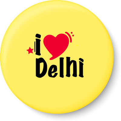 

Peacockride I Love Delhi Fridge Magnet Fridge Magnet Pack of 1(Multicolor)