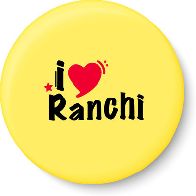 

Peacockride I Love Ranchi Fridge Magnet Pack of 1(Multicolor)