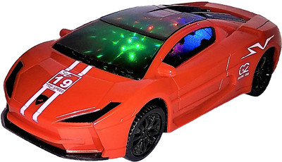 

Darling Toys Bump & Go Racing Super Model Car 3D Light and Sound(Red)