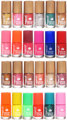 

Aroma Care Shiny and Modern Glitter Nail Polish Combo Multicolor(Pack of 24)
