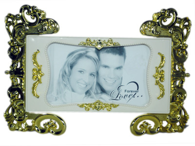 

RAINBOW PRINTS AND GIFTS Generic, Polymer Photo Frame(Gold, White, 1 Photos)