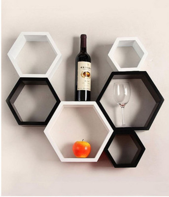 

Wooden Art & Toys MDF Wall Shelf(Number of Shelves - 6)