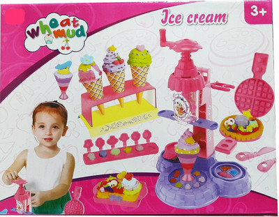 

Montez Wheat Mud Ice Cream & Waffle Maker Clay Toy For Kids