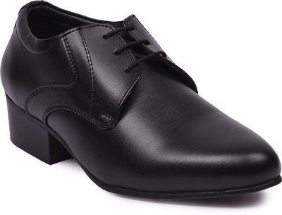 

E-lyte mens block heel Derby For Men(Black