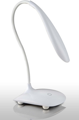

Jeeya Touch Sensitive Button Table Lamp (Pack of 1) Study Lamp(23 cm, White)