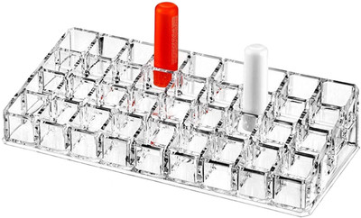 

Bruzone 36 Part Lipstick Holder B08 Makeup Vanity Box(White)