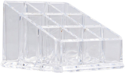 

Bruzone 9 Part Lipstick Holder B01 Makeup Vanity Box(White)