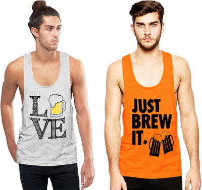 Cottonbeans Men Vest(Pack of 2)