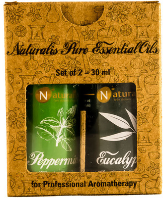 

Naturalis Gift Pack of 2 - 30ml (Peppermint Oil, Eucalyptus Oil)(30 ml)