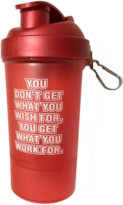 

MnI MnI-2 in 1 Shaker 600 ml Shaker(Pack of 1, Maroon)
