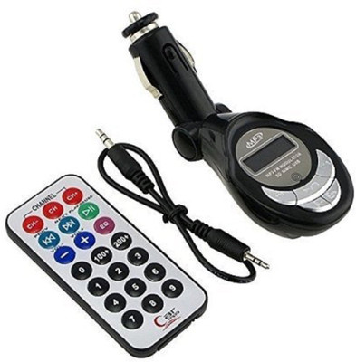 

KSR eTrade Car FM Modulator Mp3 Player Transmitter with USB SD Slot MP3 Car FM Modulator(Black)
