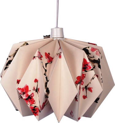 

FloftStudio Japanese Watercolor Sakura Origami Handmade Lampshade Chandelier Ceiling Lamp