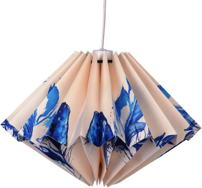 

FloftStudio Blue Watercolor Feather Origami Handmade Lampshade Chandelier Ceiling Lamp