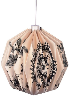 

FloftStudio Warli Art Origami Handmade Lampshade Chandelier Ceiling Lamp