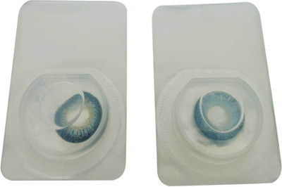 

Skhoza lens0-blue Monthly(0, Colored Contact Lenses, Pack of 2)