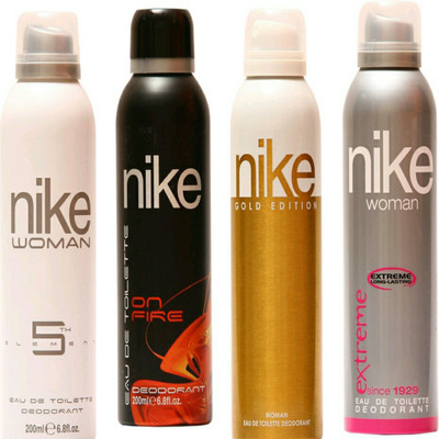 

Nike 5th element,on fire,gold edition,extreme Deodorant Spray - For Women(800 ml, Pack of 4)