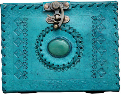 Anshika International handmade A6 Diary unruling 100 Pages(Blue)