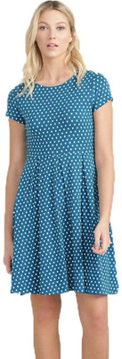 

Kotty Women's Fit and Flare Blue Dress