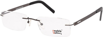 DOUBLE BATTERY Rimless Square Frame(52 mm