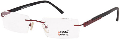 

DOUBLE BATTERY Rimless Square Frame(52 mm