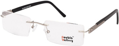 

DOUBLE BATTERY Rimless Square Frame(52 mm
