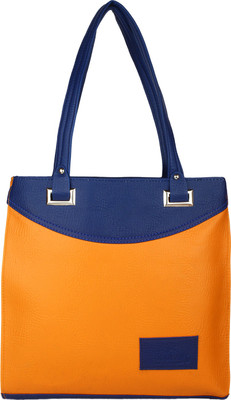 

Devanshi Art Hand-held Bag(Orange, Blue), Blue;orange