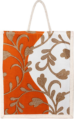 

Devanshi Art Hand-held Bag(Orange, White)