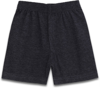 

Aomi Short For Girl's Casual Solid Cotton(Grey, Pack of 1