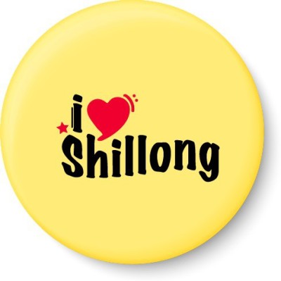 

Peacockride I Love Shilong Fridge Magnet Fridge Magnet Pack of 1(Multicolor)