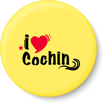 

Peacockride I Love Cochin Fridge Magnet Pack of 1(Multicolor)