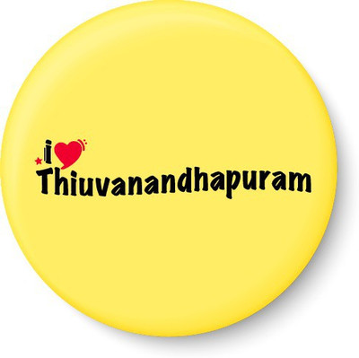 

Peacockride I Love Thiuvanandhapuram Fridge Magnet Fridge Magnet Pack of 1(Multicolor)