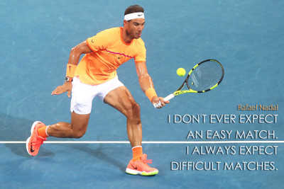 

Spirit Of Sports - Tennis Legend Rafael Nadal - Motivational Poster - Premium Quality Poster For Gym, Home Or Office Paper Print(17 inch X 12 inch)