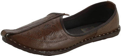 

Ramraj Leather Traditional Mojaris Casuals For Men(Brown