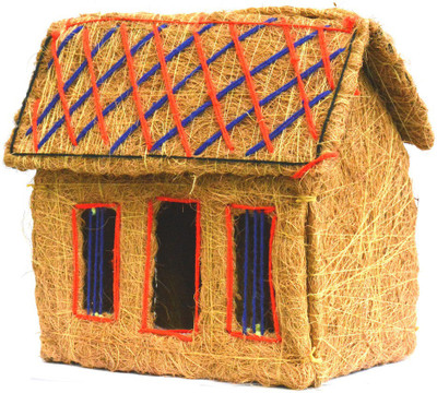 

Art Godaam Hand made coir house Decorative Showpiece - 23 cm(Cotton, Yellow)