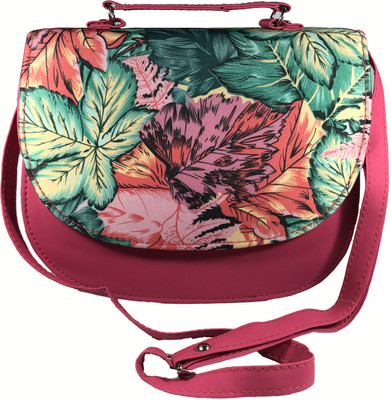 

Bizarre Vogue Women Casual Pink PU Sling Bag