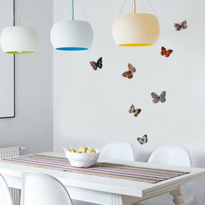 

Sunboy  3D Self Sticking Butterfly Wall Art Decor Sticker(Pack of 1, Multicolor