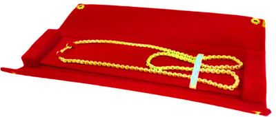 

Atorakushon Pack of 1 Necklace Chain Bracelet Storage Marriage Party Vanity jewellry pouch Travelling cover Box (Red) Storage Case Vanity Box(Red)