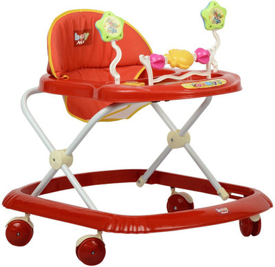 

BabyMate Musical Activity Walker With Parent Rod(Red)
