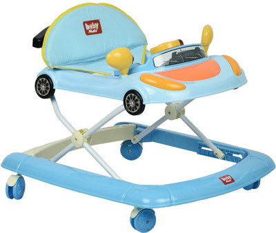 BabyMate Musical Activity Walker With Parent Rod(Blue)