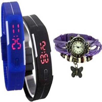 majorzone ledbutterfly08974 butterfly watch and digital led watch Watch  - For Boys & Girls   Watches  (majorzone)