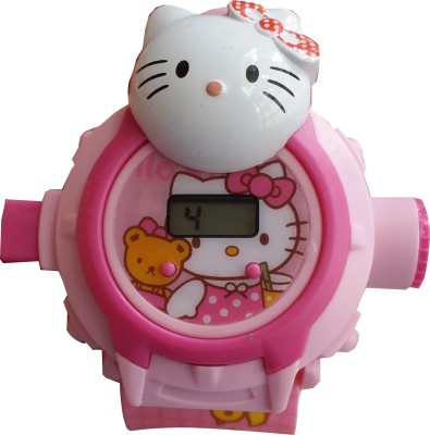 SS Traders Cute Kitty Image Watch  - For Girls   Watches  (SS Traders)