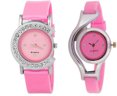 keepkart Pink Solid Watches Combo Of - 2 For Woman And Girls Watch  - For Girls   Watches  (Keepkart)