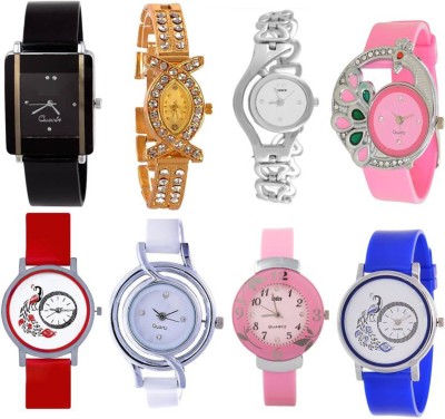 keepkart Glory Golden, White, Black, Blue, Pink, Red, Silver Multicolor Jewellery Bracelet Analog Watches for girls Watch  - For Women   Watches  (Keepkart)