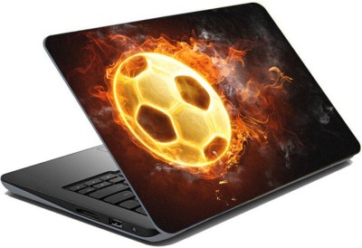 

ezyPRNT Sparkle Laminated Burning Football Sports (15 to 15.6 inch) Vinyl Laptop Decal 15