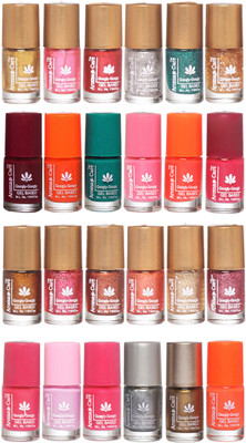 

Aroma Care Shiny and Modern Glitter Nail Polish Combo 005 Multicolor(Pack of 24)